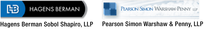 Stepping On Up Funders - Hagens Berman Sobol Shapiro, LLP and Pearson Simon Warshaw & Penny, LLP