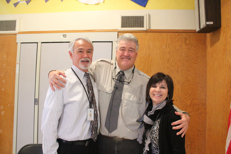 Michael Pritchard with Tony Nahale and Michelle Centeno